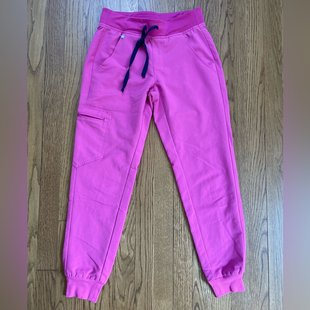 FIGS women’s scrub pants Zamora joggers XXS Petite Electric Orchid